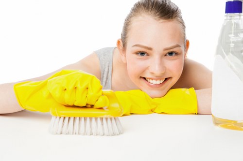 Management reviewing a carpet cleaning complaint