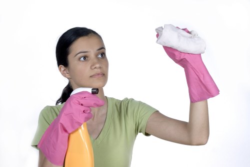 Safe use of cleaning chemicals during carpet cleaning work