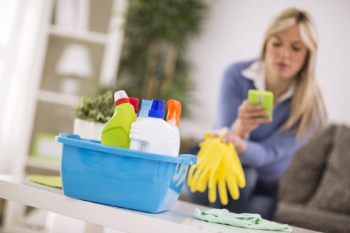 Sustainable carpet cleaning operation with recycling and resource recovery practices